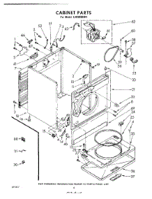 06 - Cabinet parts for Whirlpool Dryer LHE6900W1 / from AppliancePartsPros.com