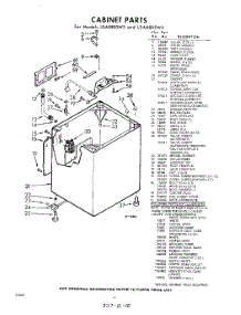 02 - Cabinet parts for Whirlpool Washer LDA8805W3 / from AppliancePartsPros.com