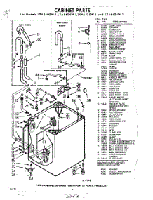 02 - Cabinet parts for Whirlpool Washer LXA6409W1 / from AppliancePartsPros.com