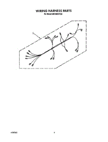06 - Wiring Harness, Lit / Optional parts for Whirlpool Microwave MS1065XYR0 / from AppliancePartsPros.com