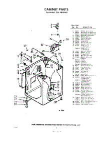 02 - Cabinet parts for Whirlpool Washer LDA9800W0 / from AppliancePartsPros.com