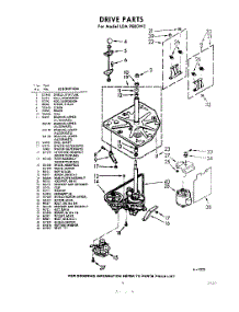 03 - Drive parts for Whirlpool Washer LDA9800W0 / from AppliancePartsPros.com