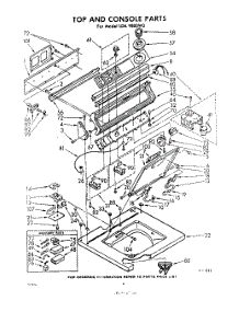 04 - Top And Console parts for Whirlpool Washer LDA9800W0 / from AppliancePartsPros.com