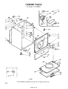 02 - Cabinet parts for Whirlpool Dryer LFE7500W1 / from AppliancePartsPros.com