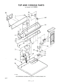 04 - Top And Console parts for Whirlpool Dryer LFE7500W1 / from AppliancePartsPros.com