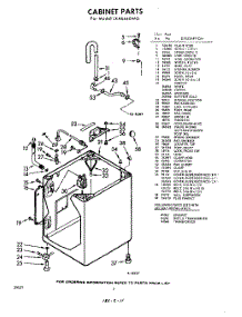 02 - Cabinet parts for Whirlpool Washer LXA6440W0 / from AppliancePartsPros.com