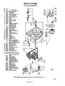 03 - Drive parts for Whirlpool Washer LXA6440W0 / from AppliancePartsPros.com