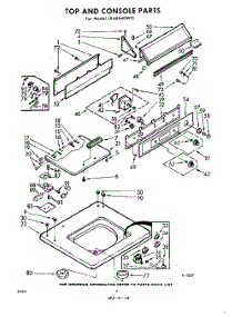 04 - Top And Console parts for Whirlpool Washer LXA6440W0 / from AppliancePartsPros.com