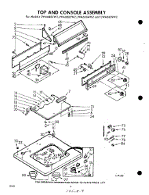 04 - Top And Console parts for Whirlpool Washer LWA6605W2 / from AppliancePartsPros.com