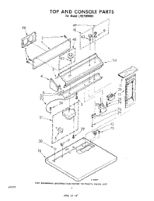 04 - Top And Console parts for Whirlpool Dryer LHE7800W0 / from AppliancePartsPros.com