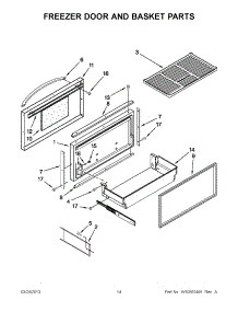 07 - Freezer Door And Basket Parts parts for Kitchenaid Refrigerator KBLC36FTS07 / from AppliancePartsPros.com