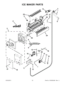 11 - Ice Maker Parts parts for Kitchenaid Refrigerator KBLC36FTS07 / from AppliancePartsPros.com