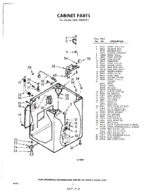02 - Cabinet parts for Whirlpool Washer LDA9800W1 / from AppliancePartsPros.com
