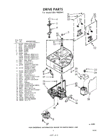 03 - Drive parts for Whirlpool Washer LDA9800W1 / from AppliancePartsPros.com