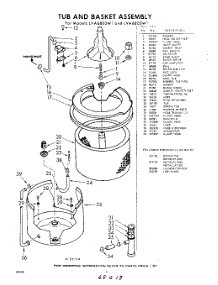 04 - Tub And Basket , Lit / Optional parts for Whirlpool Washer LVA6800W1 / from AppliancePartsPros.com