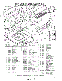 05 - Top And Console parts for Whirlpool Washer LVA6800W1 / from AppliancePartsPros.com