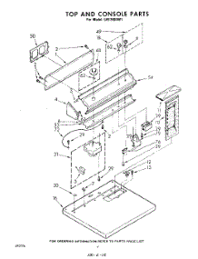 04 - Top And Console parts for Whirlpool Dryer LHE7800W1 / from AppliancePartsPros.com