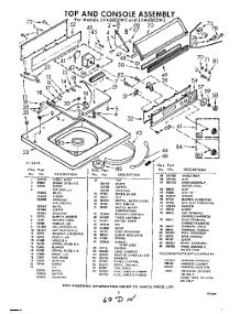 05 - Top And Console parts for Whirlpool Washer LVA6800W2 / from AppliancePartsPros.com