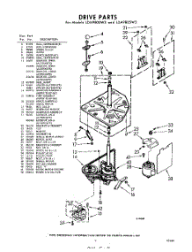 03 - Drive parts for Whirlpool Washer LDA9800W3 / from AppliancePartsPros.com
