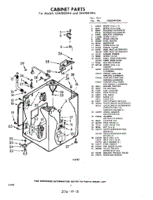 02 - Cabinet parts for Whirlpool Washer LDA9800W4 / from AppliancePartsPros.com