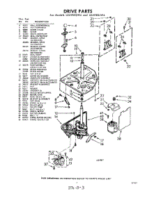 03 - Drive parts for Whirlpool Washer LDA9800W4 / from AppliancePartsPros.com