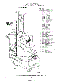06 - Water System parts for Whirlpool Washer LDA9800W4 / from AppliancePartsPros.com