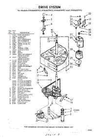 03 - Drive parts for Whirlpool Washer LWA6609W2 / from AppliancePartsPros.com