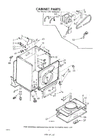 04 - Cabinet parts for Whirlpool Dryer LFE9800W0 / from AppliancePartsPros.com