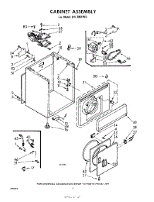 04 - Cabinet parts for Whirlpool Dryer LHI3001W0 / from AppliancePartsPros.com