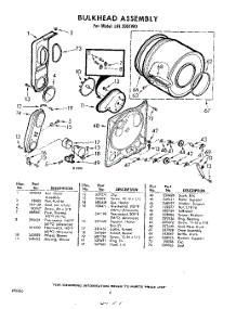 06 - Bulkhead parts for Whirlpool Dryer LHI3001W0 / from AppliancePartsPros.com