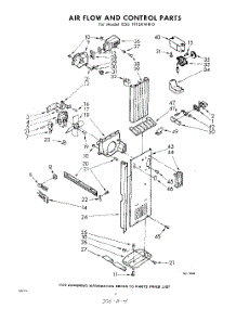 04 - Air Flow And Control parts for Whirlpool Refrigerator EDD191SKWR0 / from AppliancePartsPros.com