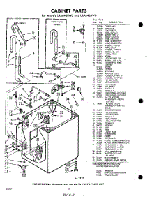 02 - Cabinet parts for Whirlpool Washer LXA6465W0 / from AppliancePartsPros.com