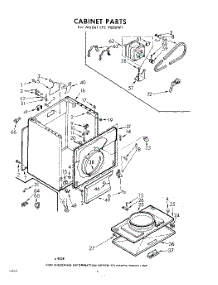 04 - Cabinet parts for Whirlpool Dryer LFE9800W1 / from AppliancePartsPros.com