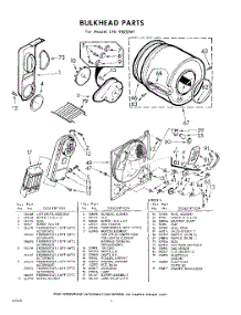 06 - Bulkhead parts for Whirlpool Dryer LFE9800W1 / from AppliancePartsPros.com