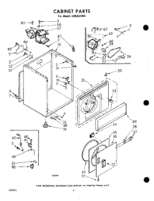 04 - Cabinet parts for Whirlpool Dryer LHI5531W0 / from AppliancePartsPros.com