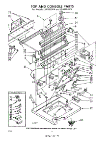 04 - Top And Console parts for Whirlpool Washer LDA9805W4 / from AppliancePartsPros.com