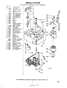 03 - Drive parts for Whirlpool Washer LVA6805W1 / from AppliancePartsPros.com