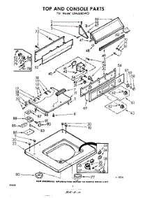 04 - Top And Console parts for Whirlpool Washer LXA6480W0 / from AppliancePartsPros.com