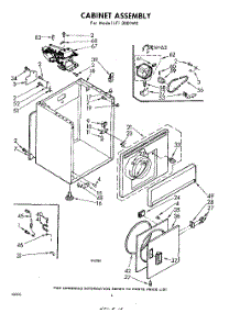 04 - Cabinet parts for Whirlpool Dryer LFI3001W0 / from AppliancePartsPros.com
