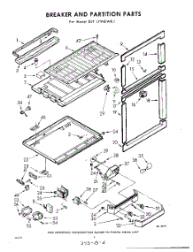 06 - Breaker And Partition parts for Whirlpool Refrigerator EDT171NKWR1 / from AppliancePartsPros.com
