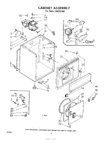 04 - Cabinet parts for Whirlpool Dryer LHI5701W0 / from AppliancePartsPros.com