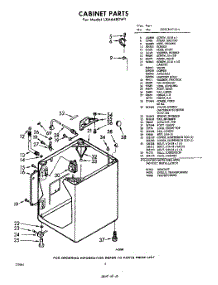 02 - Cabinet parts for Whirlpool Washer LXA6480W1 / from AppliancePartsPros.com