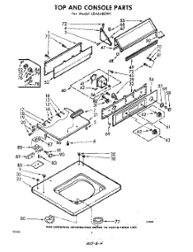 04 - Top And Console parts for Whirlpool Washer LXA6480W1 / from AppliancePartsPros.com