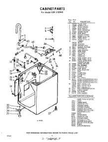 02 - Cabinet parts for Whirlpool Washer LDB5150W0 / from AppliancePartsPros.com