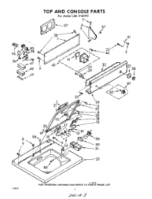 04 - Top And Console parts for Whirlpool Washer LDB5150W0 / from AppliancePartsPros.com