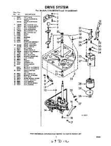 03 - Drive parts for Whirlpool Washer LVA6805W2 / from AppliancePartsPros.com