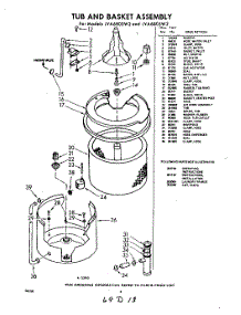 04 - Tub And Basket , Lit / Optional parts for Whirlpool Washer LVA6805W2 / from AppliancePartsPros.com