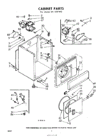 04 - Cabinet parts for Whirlpool Dryer LFI5521W0 / from AppliancePartsPros.com