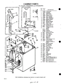 02 - Cabinet parts for Whirlpool Washer LWA6660W3 / from AppliancePartsPros.com