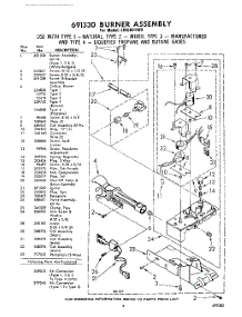 09 - 691330 Burner parts for Whirlpool Dryer LHI5801W0 / from AppliancePartsPros.com